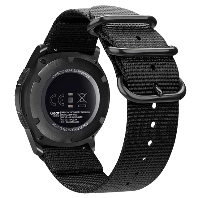 Alogy Pasek do zegarka nylon strap do Huawei Watch GT 2 Pro (22mm) Czarny