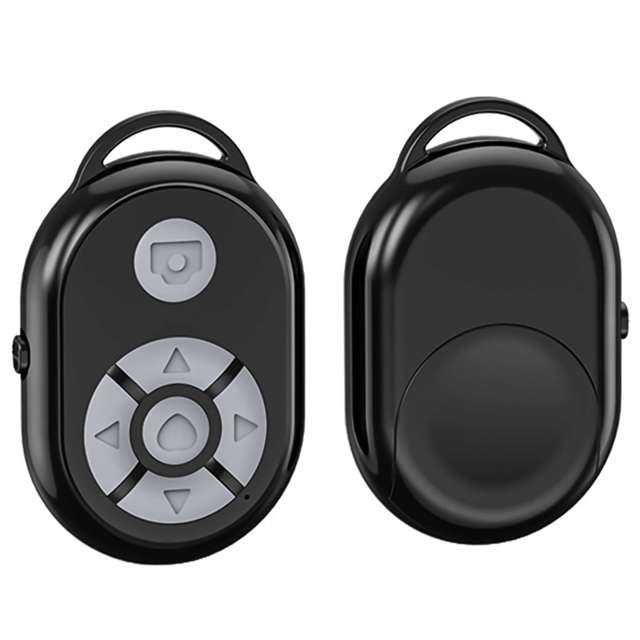 Alogy Pilot Zdalny kontroler Bluetooth do sterowania telefonem, robienia zdjęć, nagrań, przewijania Czarny