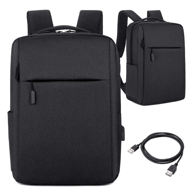 Alogy Plecak Backpack na laptopa duży wodoodporny z portem USB Unisex 41x29x12cm Czarny