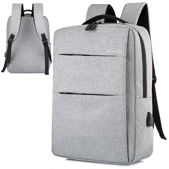 Alogy Plecak Backpack na laptopa duży wodoodporny z portem USB Unisex 44x34x13cm Czarny