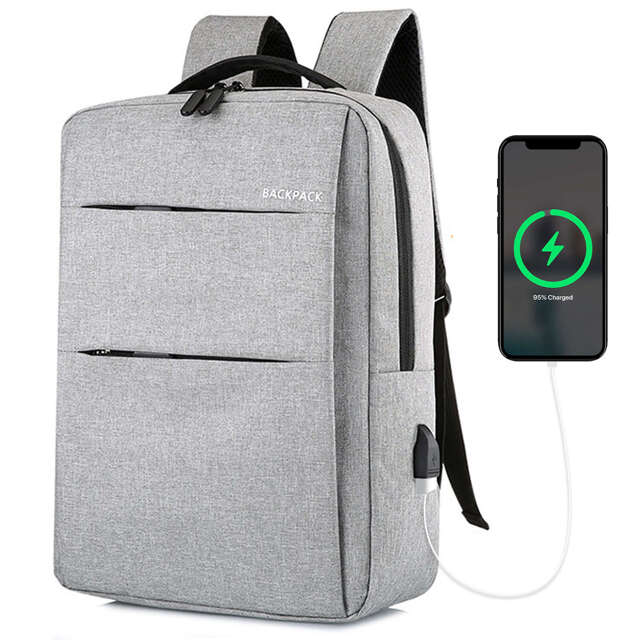 Alogy Plecak Backpack na laptopa duży wodoodporny z portem USB Unisex 44x34x13cm Czarny