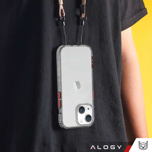 Alogy Protective Case Etui na telefon obudowa ochronna do Apple iPhone 14 Plus Czarno-przezroczyste