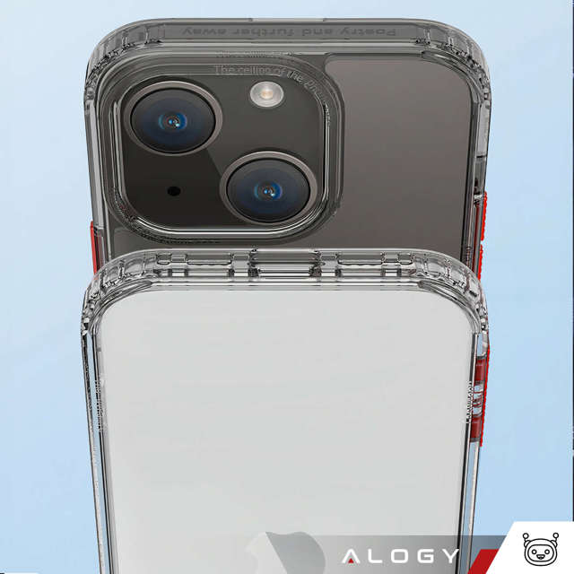 Alogy Protective Case Etui na telefon obudowa ochronna do Apple iPhone 14 Plus Czarno-przezroczyste