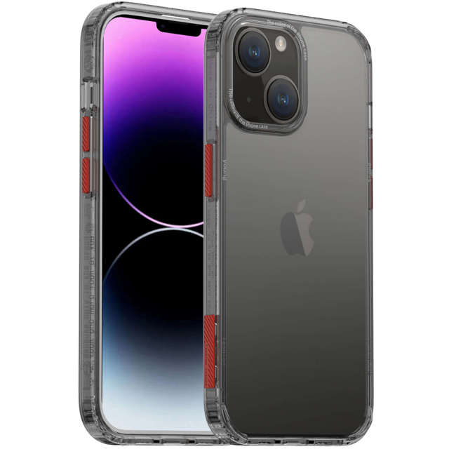 Alogy Protective Case Etui na telefon obudowa ochronna do Apple iPhone 14 Plus Czarno-przezroczyste