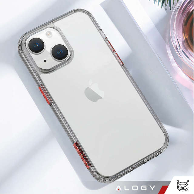 Alogy Protective Case Etui na telefon obudowa ochronna do Apple iPhone 14 Plus Czarno-przezroczyste