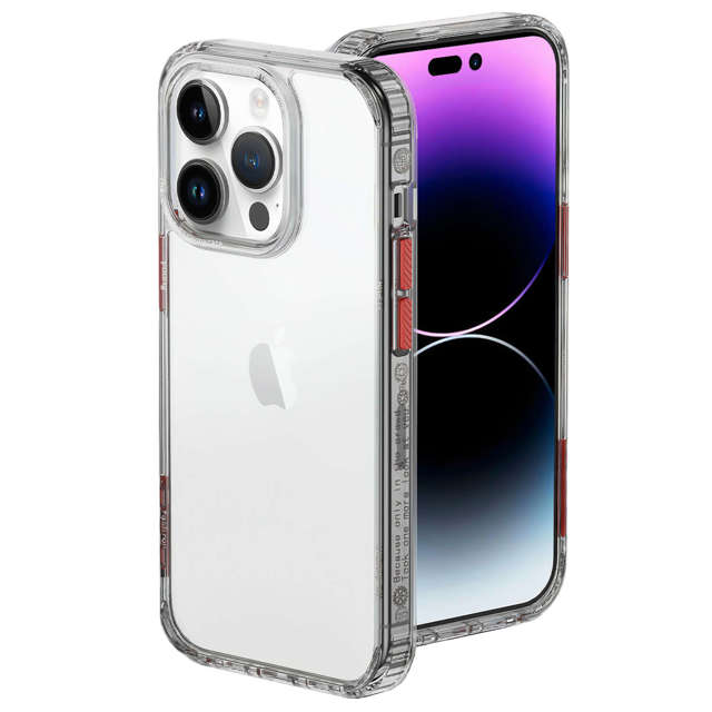 Alogy Protective Case Etui na telefon obudowa ochronna do Apple iPhone 14 Pro Max Czarno-przezroczyste