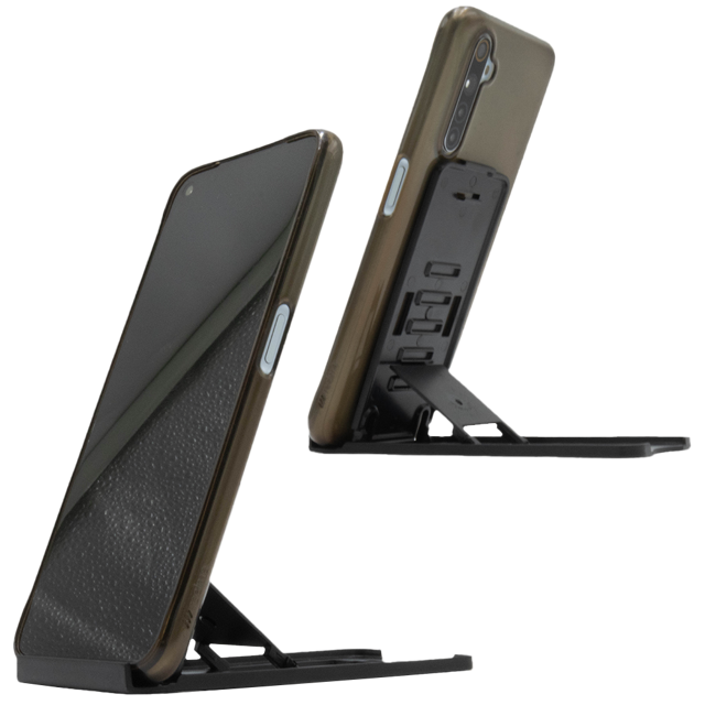 Alogy Regulowany stojak na telefon/ tablet składana podstawka na biurko Czarny