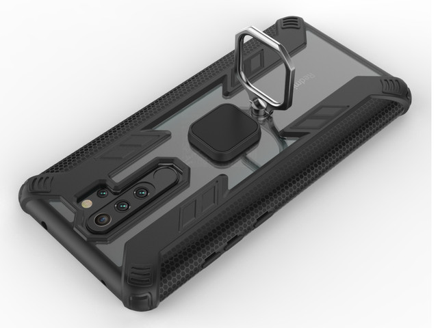 Alogy Ring Carbon Holder etui Pancerne do Xiaomi Redmi Note 8 Pro