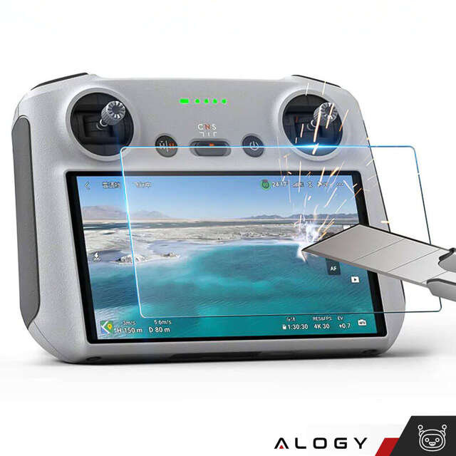 Alogy Screen Protector PRO+ 2x Szkło hartowane do DJI RC / DJI RC 2 - DJI Mini 4 Pro / Air 3 na ekran drona 