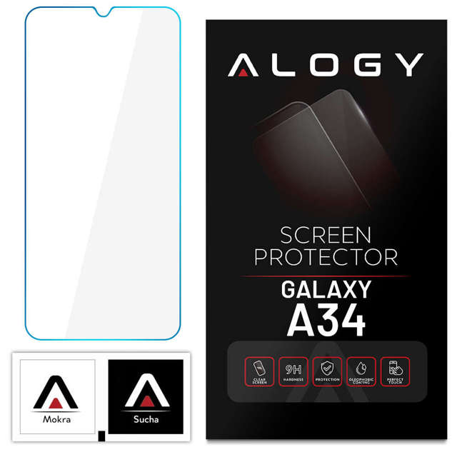 Alogy Screen Protector PRO+ Szkło hartowane 9H ochrona na ekran do Samsung Galaxy A34 5G