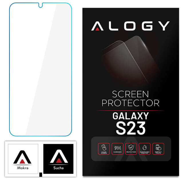 Alogy Screen Protector PRO+ Szkło hartowane 9H ochrona na ekran do Samsung Galaxy S23