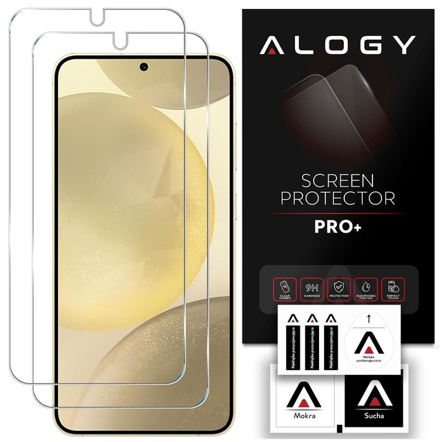 Alogy Screen Protector Pro+ 9H 2x Szkło hartowane do Samsung Galaxy S24 na ekran [2szt.]