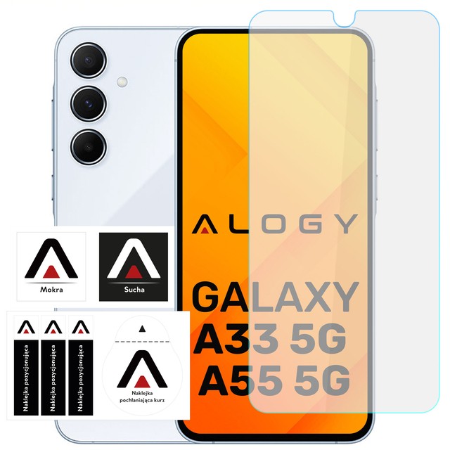 Alogy Screen Protector Pro+ 9H Szkło hartowane do Samsung Galaxy A35/A55 5G na ekran