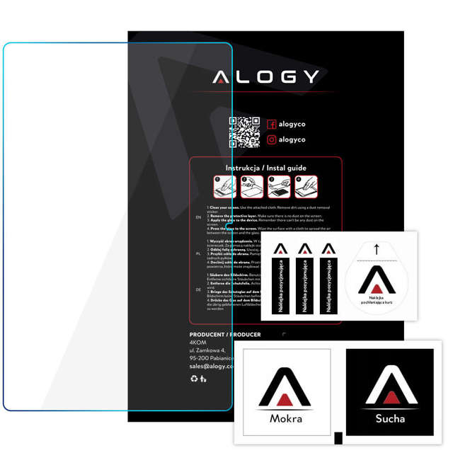 Alogy Screen Protector Pro+ Szkło hartowane 9H ochrona ekranu do Lenovo M10 Tab Plus 10.6" 3GEN TB128XU/TB125FU