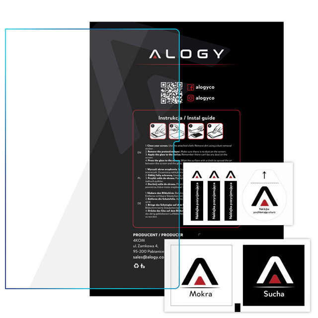 Alogy Screen Protector Pro+ Szkło hartowane 9H ochrona ekranu do Lenovo Yoga Pad Pro 13" YT-K606