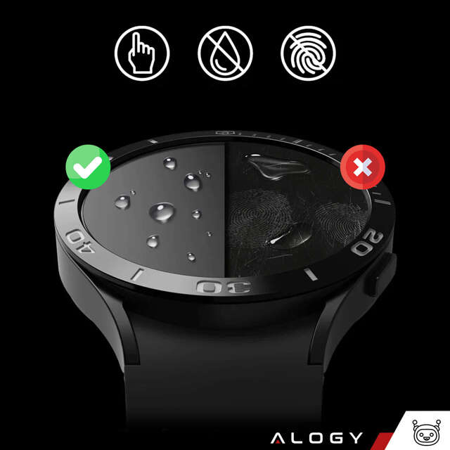 Alogy Screen Protector Watch+ 2x Szkło Hartowane na smartwatch watch zegarek uniwersalne 36mm średnica ochronne