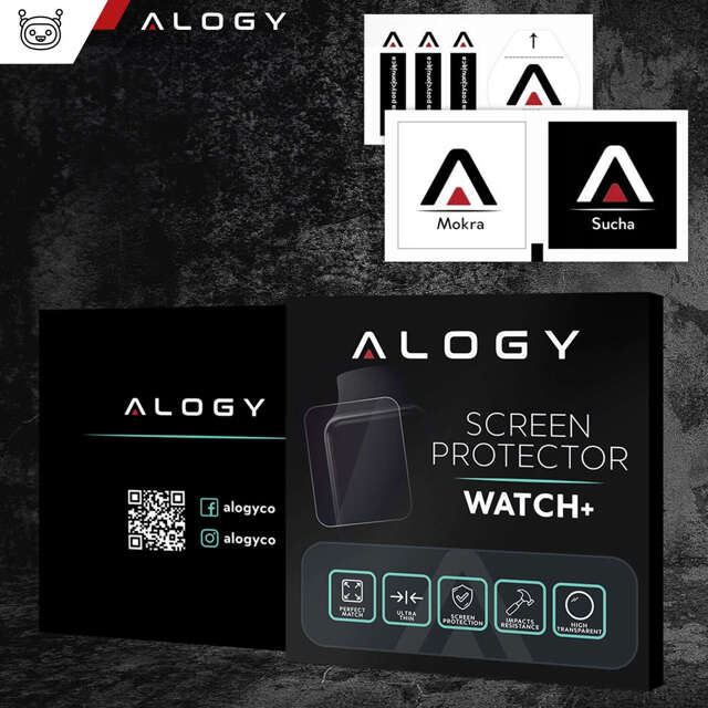 Alogy Screen Protector Watch+ 2x Szkło Hartowane na smartwatch watch zegarek uniwersalne 36mm średnica ochronne