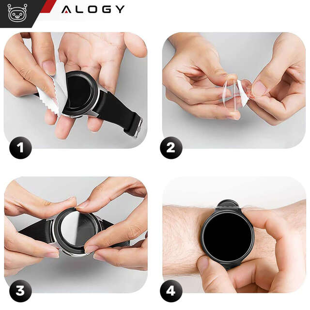 Alogy Screen Protector Watch+ 2x Szkło Hartowane na smartwatch watch zegarek uniwersalne 36mm średnica ochronne