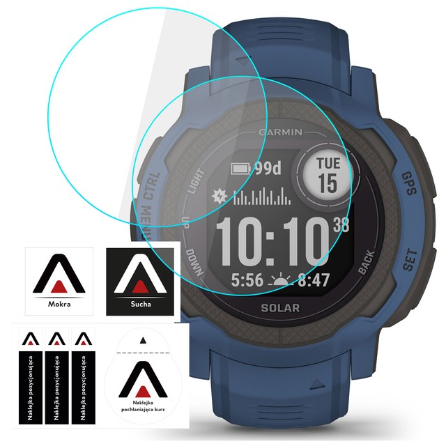 Alogy Screen Protector Watch+ 2x Szkło Hartowane ochronne na smartwatch do Garmin Instinct 2 / Tactical