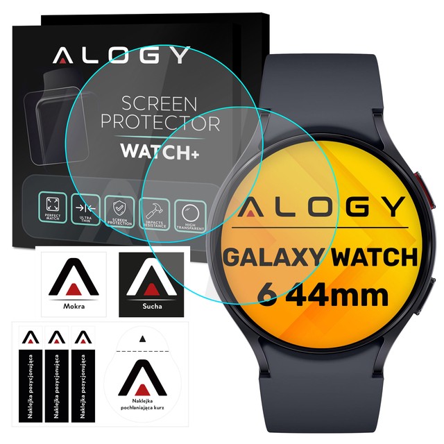 Alogy Screen Protector Watch+ 2x Szkło Hartowane ochronne na smartwatch do Samsung Galaxy Watch 6 44mm