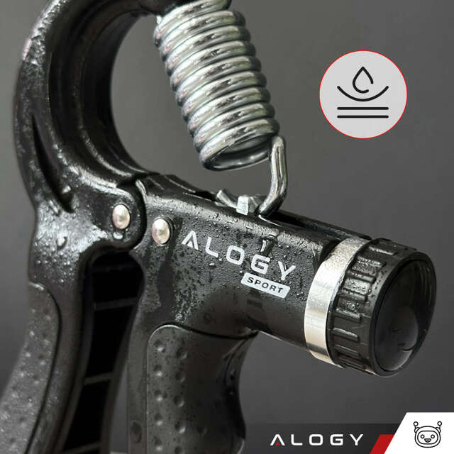 Alogy Sport Ściskacz z regulacją obciążenia i licznikiem Professional Hand Grip Czarny