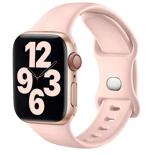 Alogy Sportowy pasek do smartwatcha gumowy do Apple Watch 42/44/45/49mm Różowy