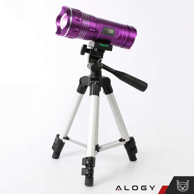 Alogy Statyw tripod lekki z pilotem i torbą do smartfona na aparat 105cm