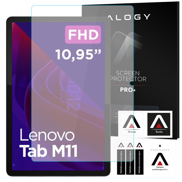 Alogy Szkło hartowane do Lenovo Tab M11 10.95" TB330FU/TB330XU/TB331FC na tablet ekran Screen Protector Pro+ 9H