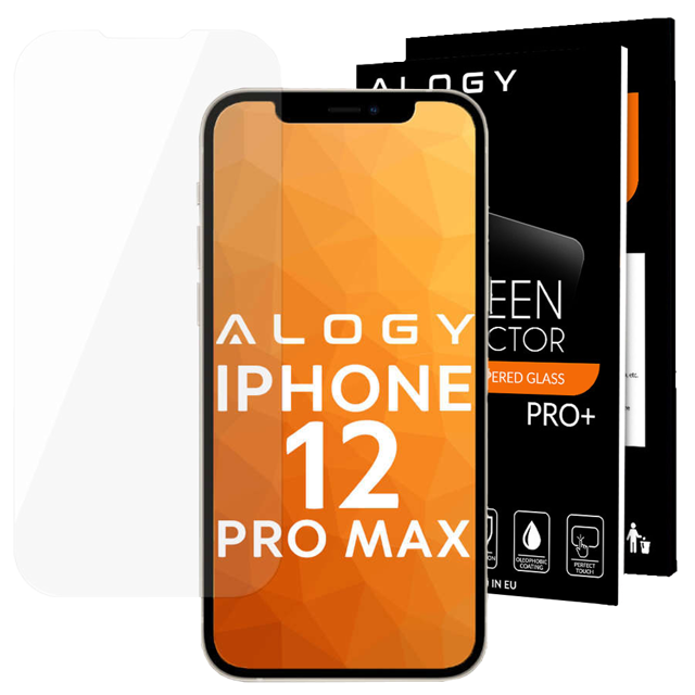 Alogy Szkło hartowane do telefonu na ekran do Apple iPhone 12 Pro Max