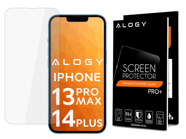 Alogy Szkło hartowane do telefonu na ekran do Apple iPhone 13 Pro Max/ 14 Plus