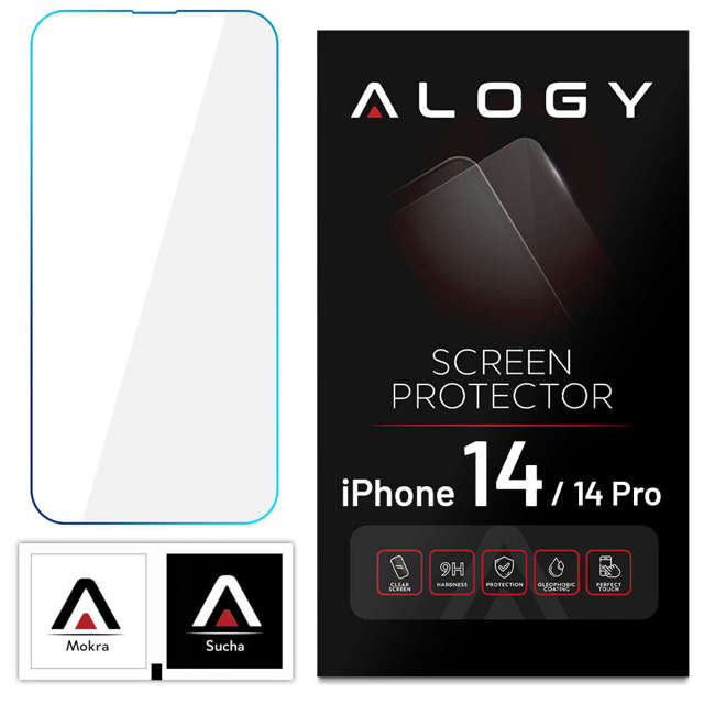 Alogy Szkło hartowane do telefonu na ekran do Apple iPhone 14/ 14 Pro