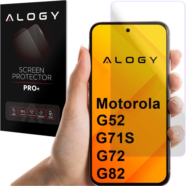 Alogy Szkło hartowane na ekran Motorola G52 / G71s / G72 / G82 Screen Protector Pro+ 9H