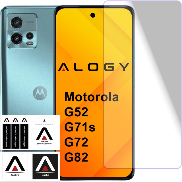 Alogy Szkło hartowane na ekran Motorola G52 / G71s / G72 / G82 Screen Protector Pro+ 9H