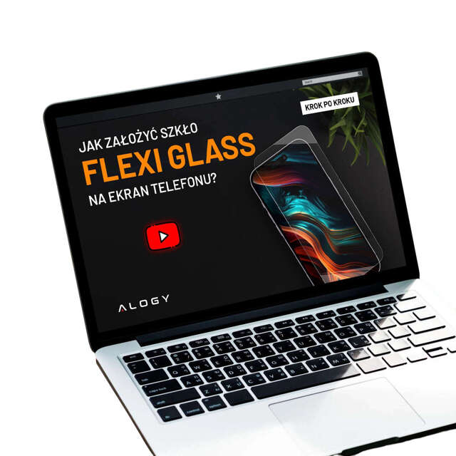 Alogy Szkło hybrydowe do Apple iPhone 14 Plus na cały ekran Flexi Full Glass 9H ochrona na cały ekran