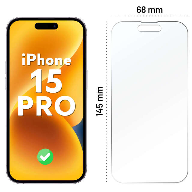 Alogy Szkło hybrydowe do Apple iPhone 15 Pro na cały ekran Flexi Full Glass 9H ochrona na cały ekran