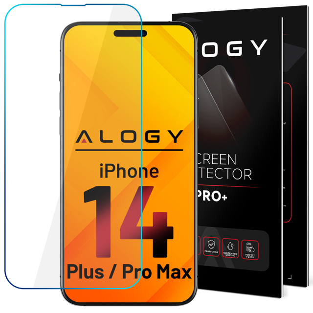 Alogy Szkło hybrydowe do Apple iPhone 15 Pro na ekran Flexi Glass 9H płaskie na ekran