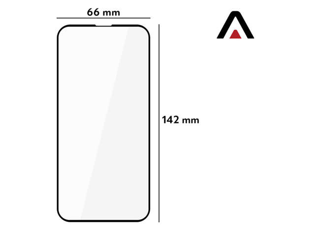 Alogy Szkło na ekran Full Glue case friendly do Apple iPhone 13/ 13 Pro/ 14 Black