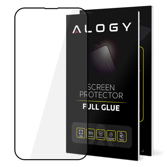 Alogy Szkło na ekran Full Glue case friendly do Apple iPhone 14 Plus / 14 Pro Max