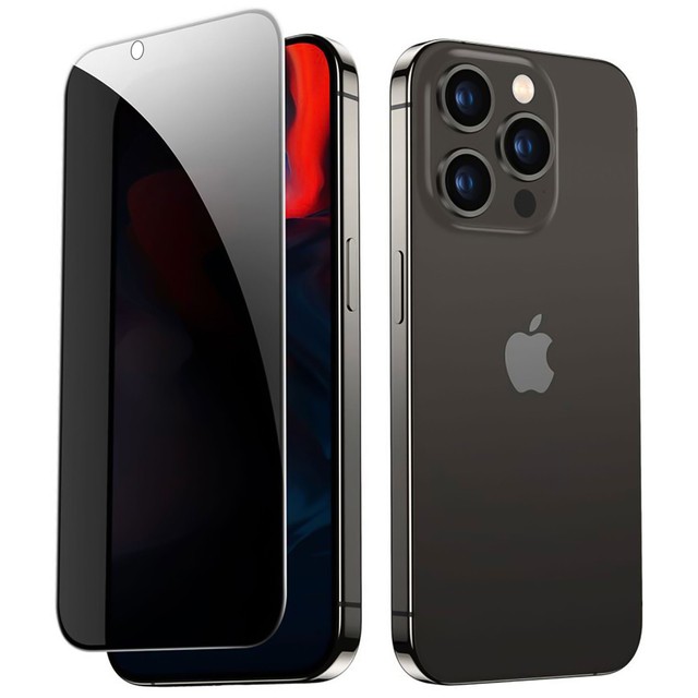 Alogy Szkło prywatyzujące do iPhone 13 / 13 Pro Anti-Spy Private Antyszpiegowskie hartowane matowe na ekran