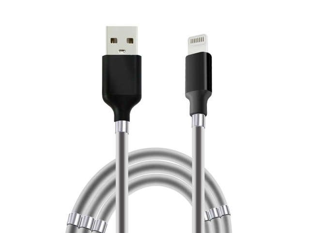 Alogy Szybki Kabel magnetyczny USB do Lightning 2.4A 100cm Czarny