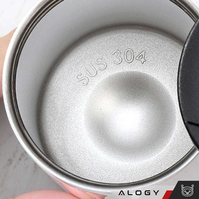 Alogy Termos kubek termiczny Simple Thermal Cup 400ml Czarny