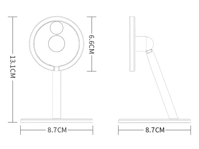 Alogy Uchwyt podstawka do iPhone 12 do ładowarki Qi MagSafe Srebrny