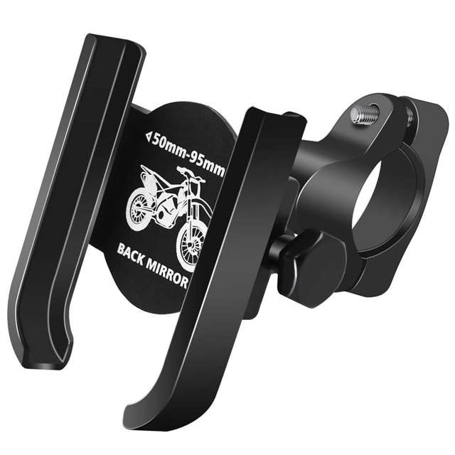 Alogy Uchwyt rowerowy Metal Bike Holder do telefonu na kierownicę do roweru motoru hulajnoga Czarny