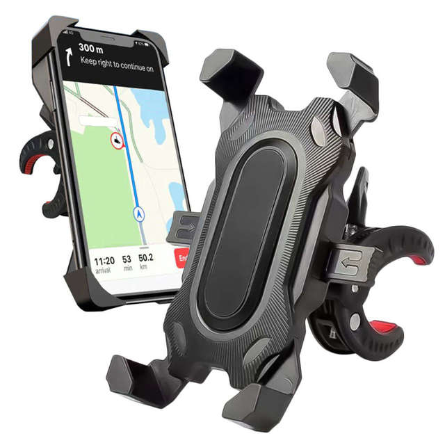 Alogy Uchwyt rowerowy na rower One Touch Bike Holder do telefonu na kierownicę