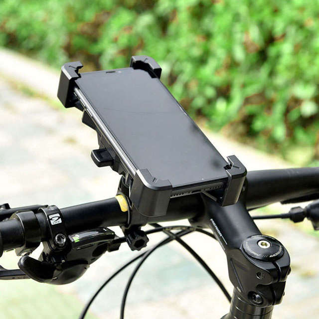 Alogy Uchwyt rowerowy na rower One Touch Bike Holder do telefonu na kierownicę Czarny