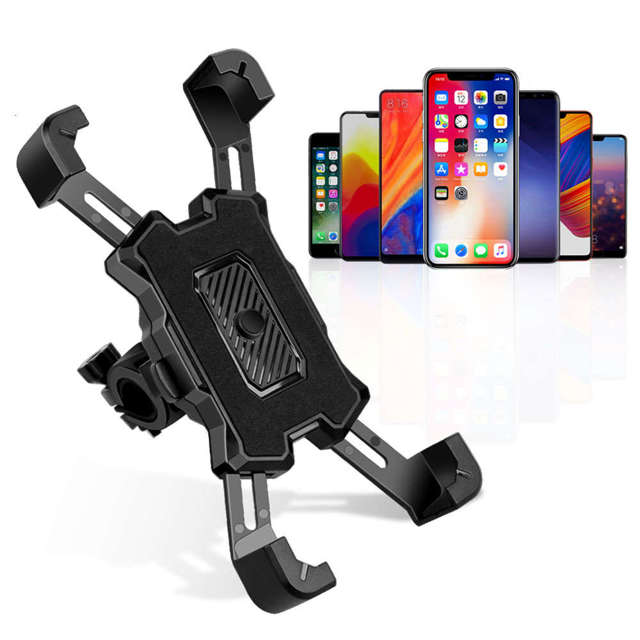 Alogy Uchwyt rowerowy na rower One Touch Bike Holder do telefonu na kierownicę Czarny