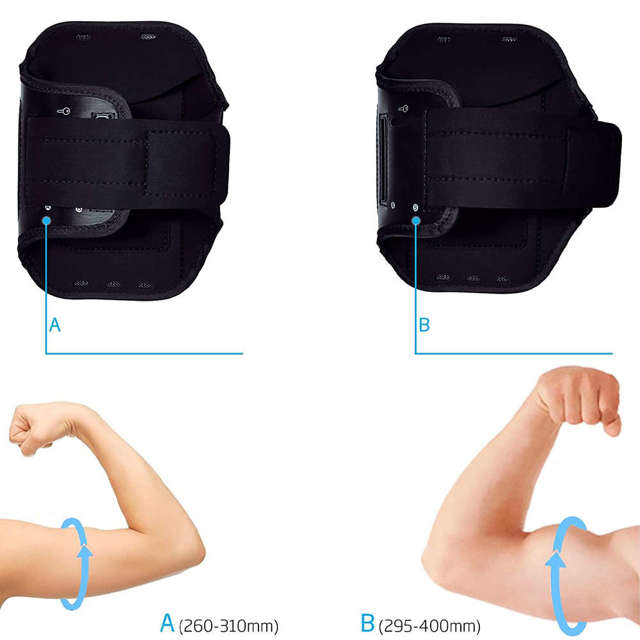 Alogy WaterProof Sport ArmBand Wodoodporne 2x etui sportowe opaska na ramię do telefonu 6.7 cali Czarna [2szt]