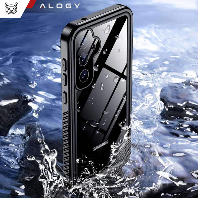 Alogy Waterproof Case Etui do Samsung Galaxy S24+ Plus Pancerne wodoodporne IP68 360 Armor czarne