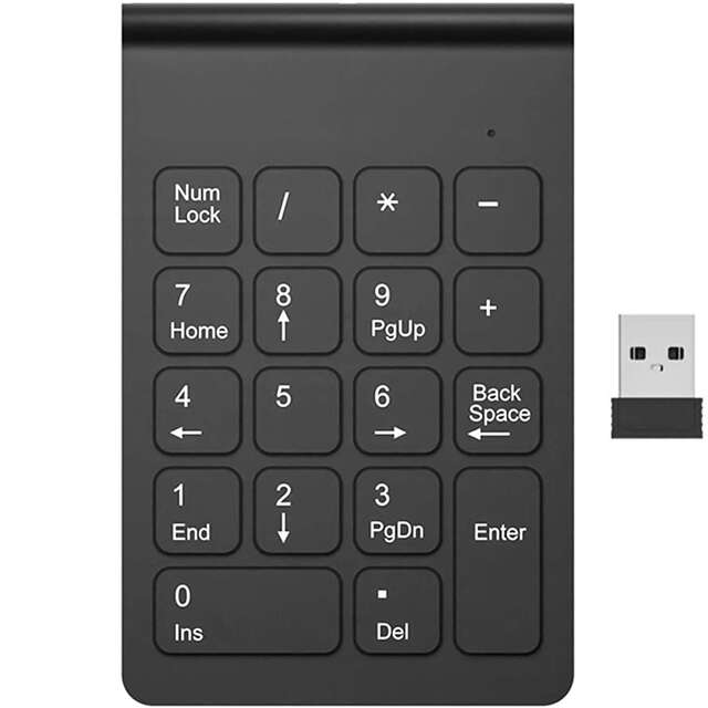 Alogy Wireless KeyPad Klawiatura Numeryczna Bezprzewodowa Czarna