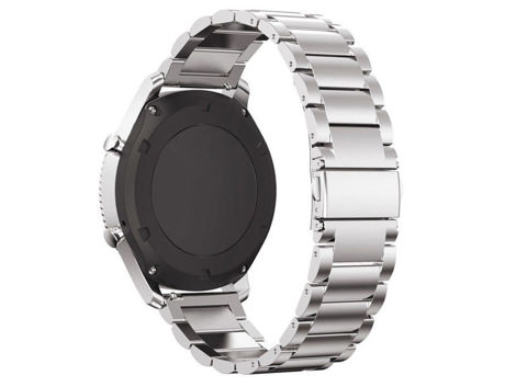 Bransoleta Stainless Steel Alogy stal nierdzewna do smartwatcha 22mm Srebrna